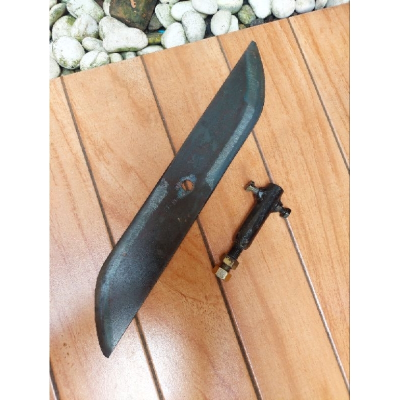 Pisau pencacah rumput panjang 25cm dan 30 cm dengan as sambungan 10mm