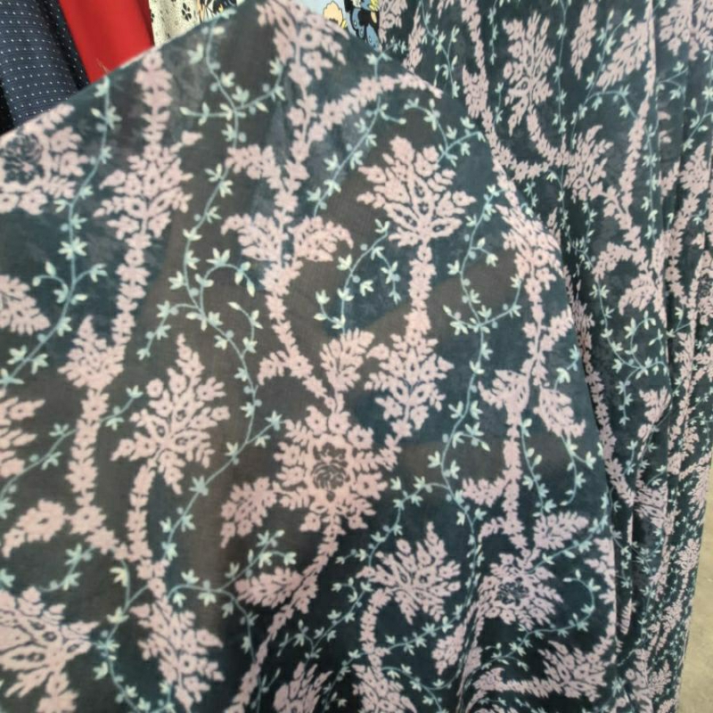 KAIN SIFON PREMIUM MOTIF BUNGA KECIL- KAIN SIFON MOTIF BUNGA KECIL HARGA/0,5M