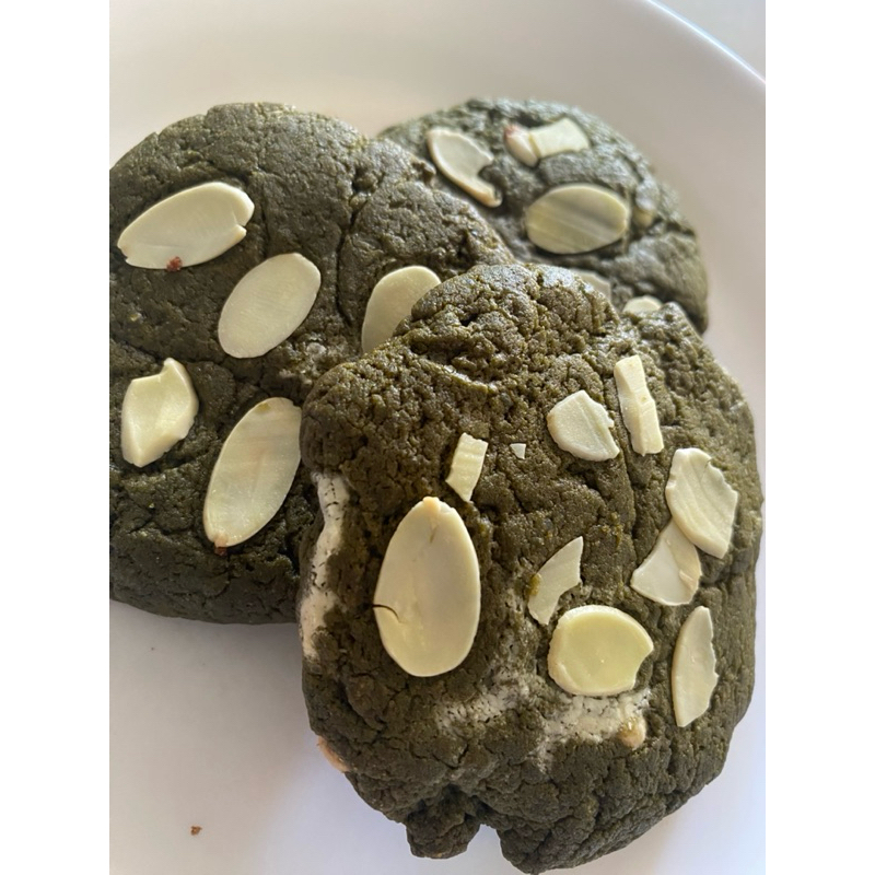 

Chewy cookies Matcha almond