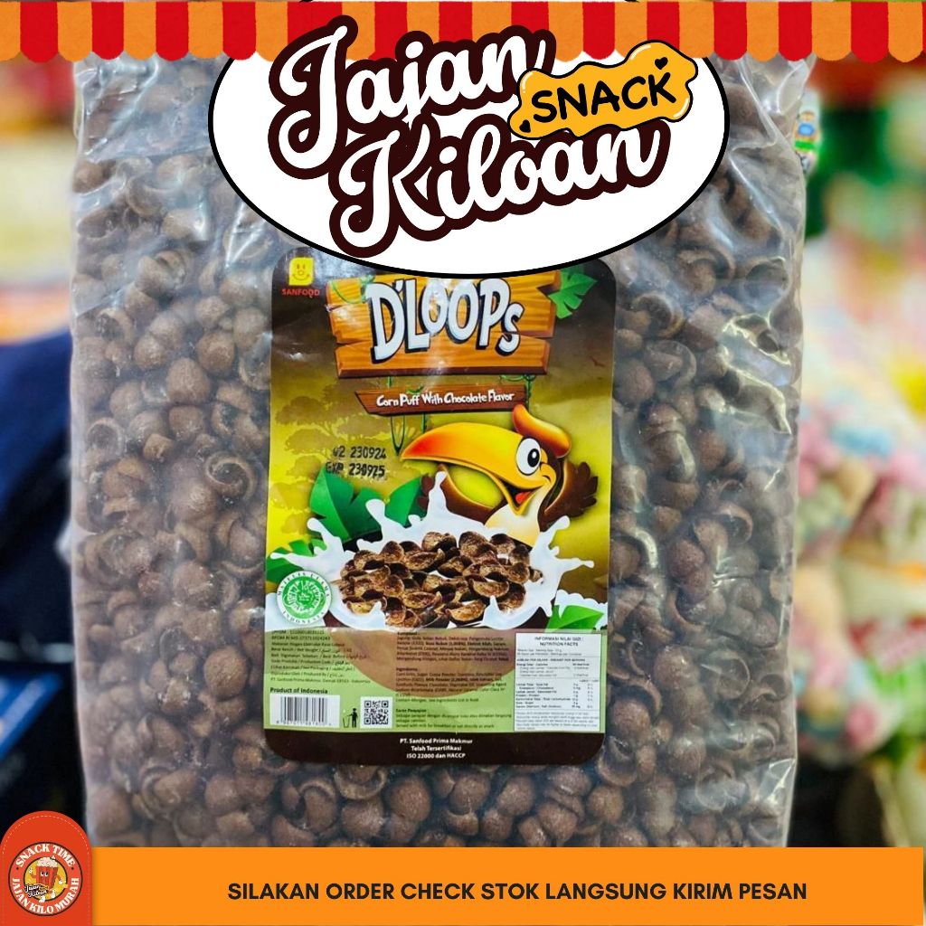 

D'LOOPS CORN PUFF 1 KG TERMURAH