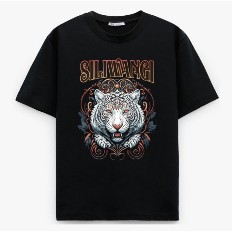 KAOS SILIWANGI CORAK MACAN PUTIH SPONSOR || DTF PRINTING