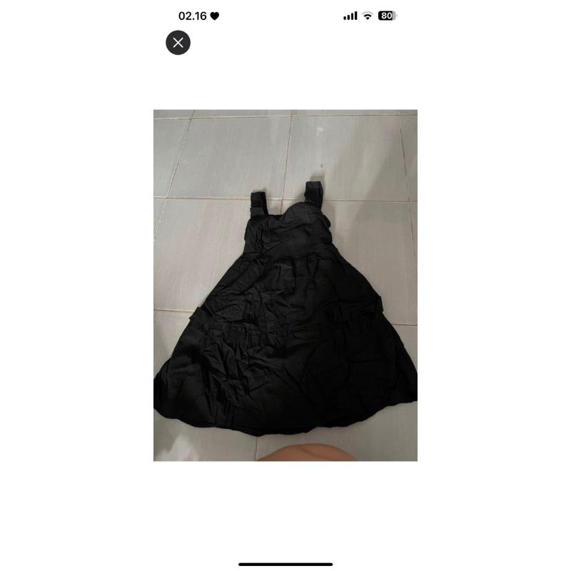 dress balon hitam