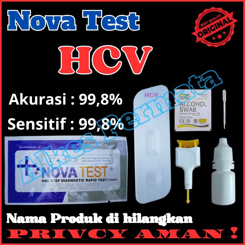 Alat Test HCV Hepatitis C Akurat Mandiri Nova Test