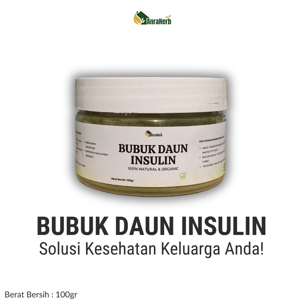 

Bubuk Daun Insulin 100gr 100% Organik by AnraHerb