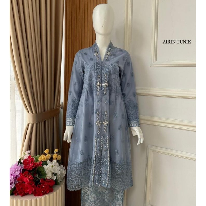 Set Kebaya Airin Tunik Terlaris Set Kebaya Songket Kebaya Nikah Baju Pesta