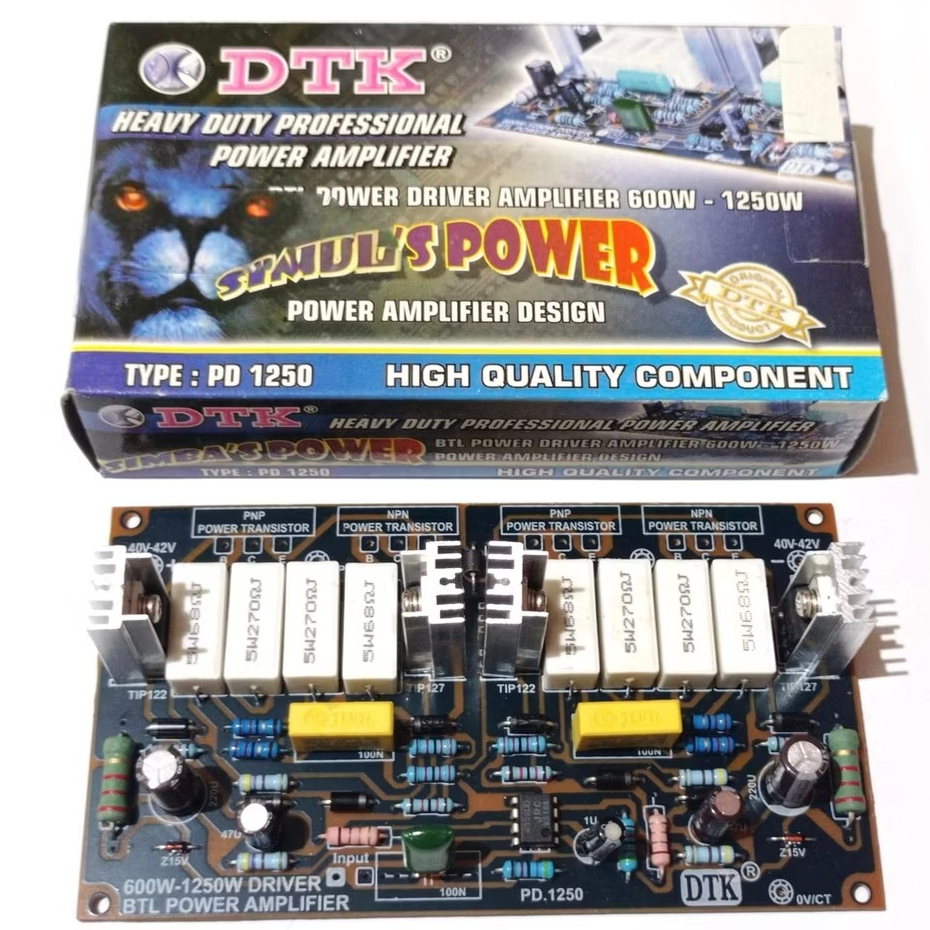 BTL Power Driver Amplifier 600-1250 Watt DTK SIMBA POWER PD-1250