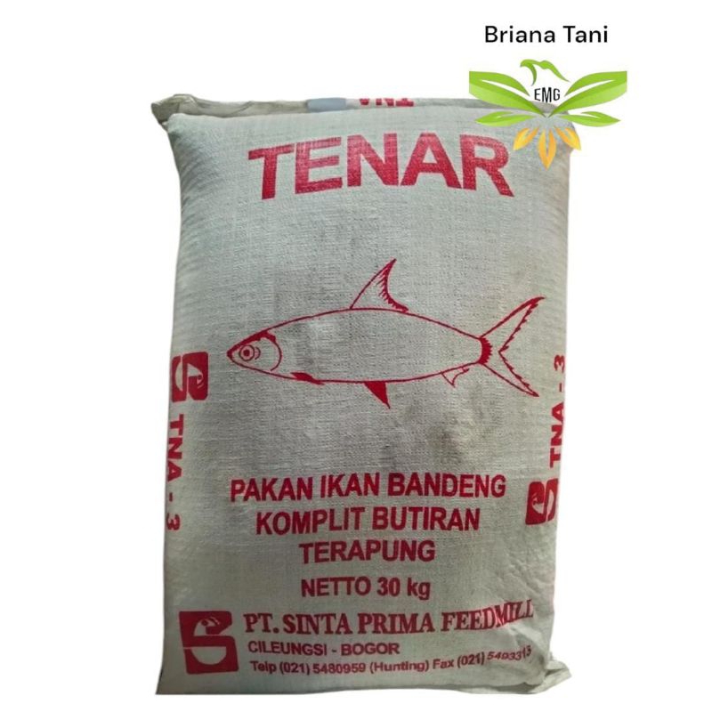 TNA -3 TENAR -3 30kg Pakan Ikan Mas, Nila, Mujair dll (ikan sedang) TNA 3 1 KARUNG ISI 30KG