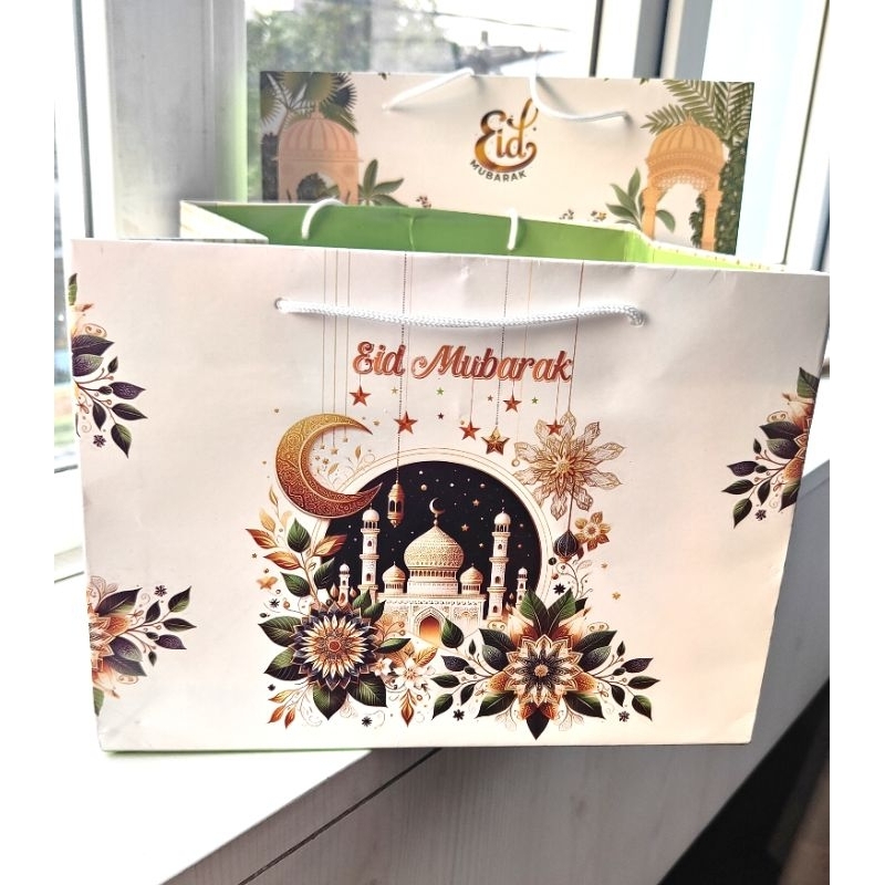 

paper bag idul Fitri ivory