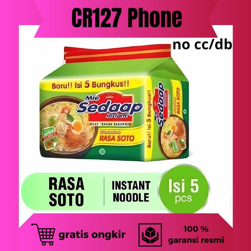 

Sedaap Mie Instant Kuah Rasa Soto Kemasan Bag isi 5