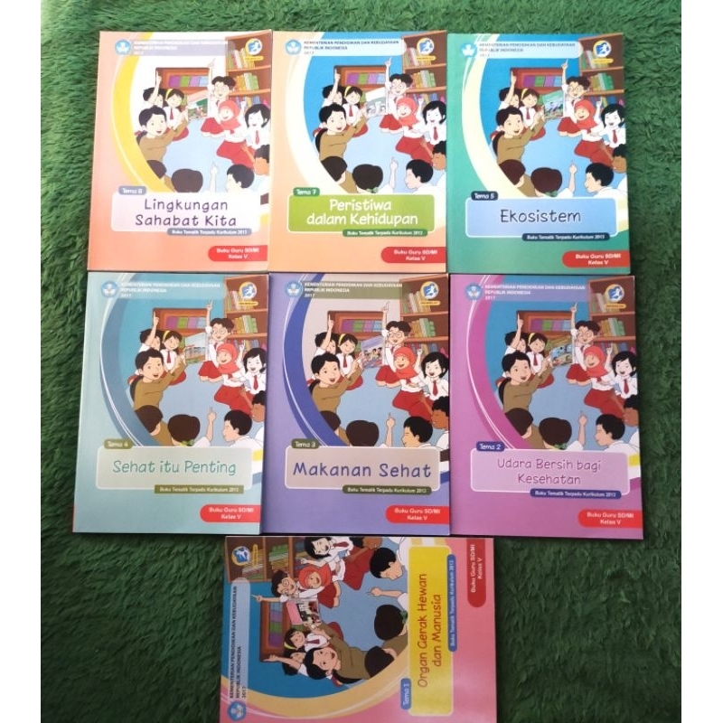 ORIGINAL BUKU GURU TEMATIK TERPADU KELAS 5 SD/MI TEMA 1 2 3 4 5 7 8 LINGKUNGAN SAHABAT KITA PARIWISA