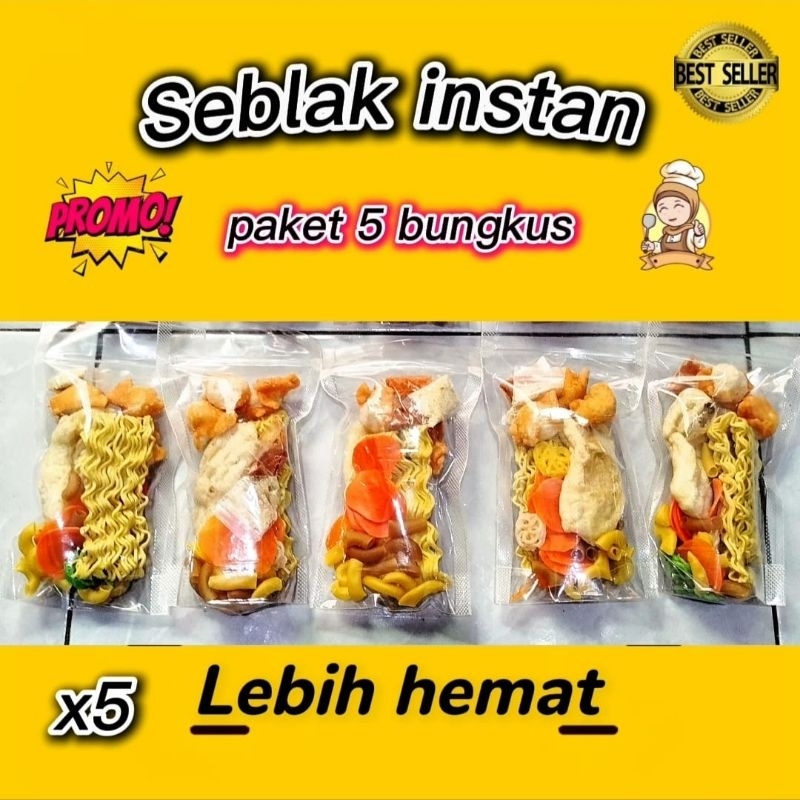 

Seblak Instan Paket 5 Bungkus Lebih Hemat