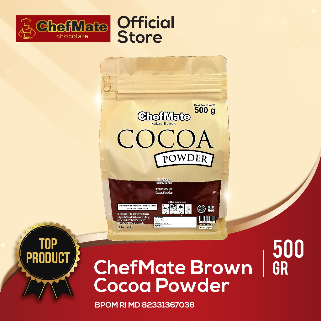 

CHEFMATE COCOA POWDER 500 GR READY STOCK