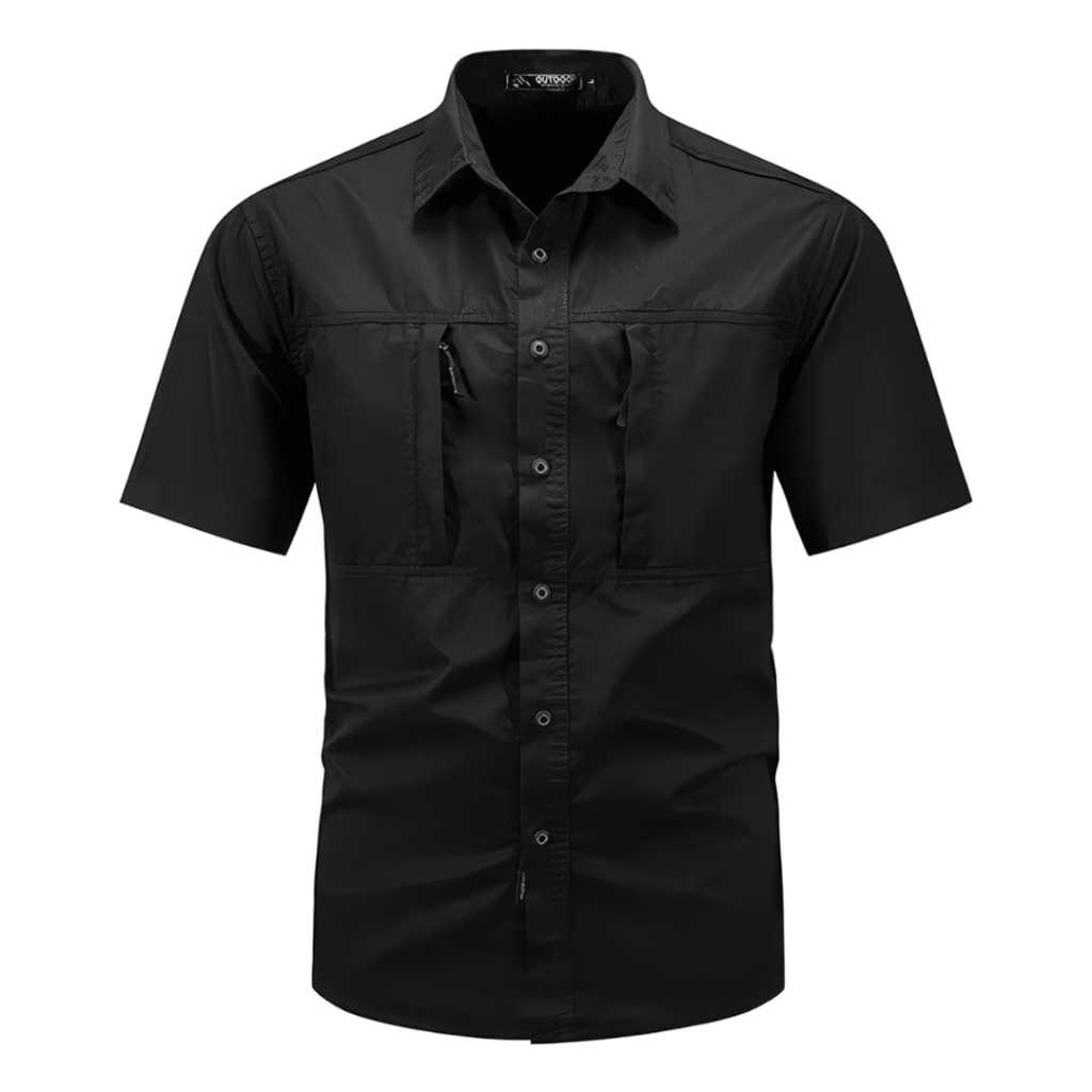 Kemeja Tactical Hitam / Kemeja Pendek Tactical / Kemeja Pria / Kemeja Pria Tactical / Kemeja Pendek 