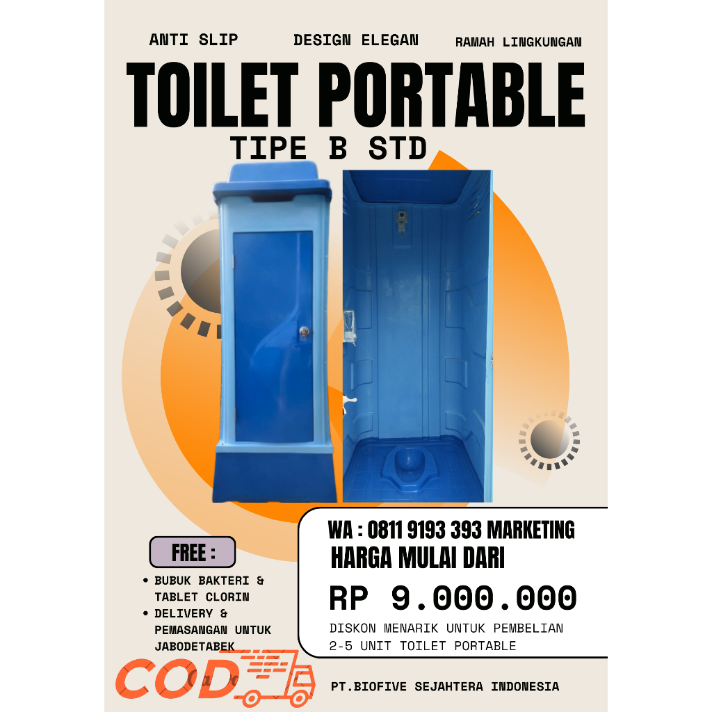 WC Portable Closed Jongkok Harga Murah