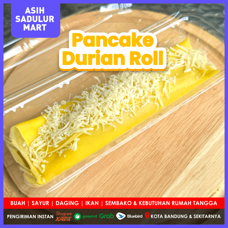

Pancake Durian Roll 1pcs Homemade | Asih Sadulur Mart