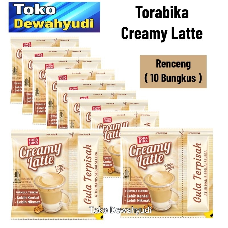 

Torabika Creamy Latte kopi instan Renceng ( 10 Sachet )