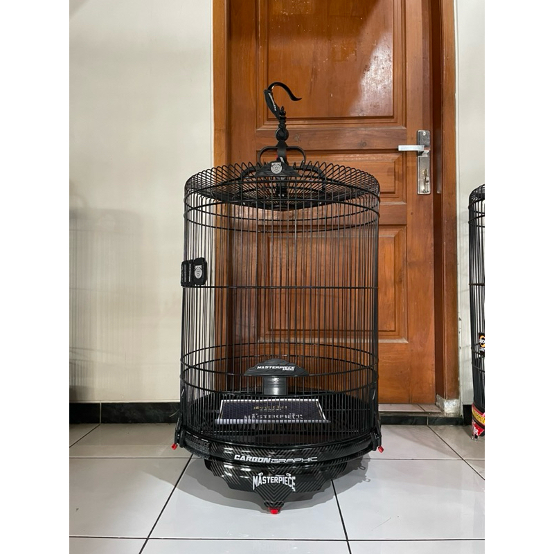 SANGKAR KANDANG BURUNG MURAI NO 2 MASTERPIECE CARBON GRAPHIC JERUJI FIBER ORIGINAL ASLI