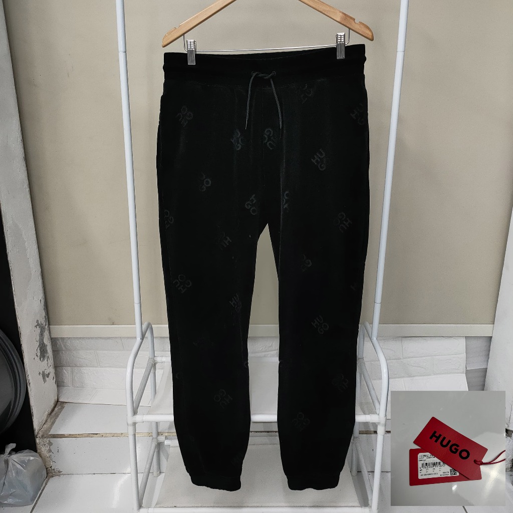 HUGO BOSS 100% Original Celana Panjang Joger Casual Beludru