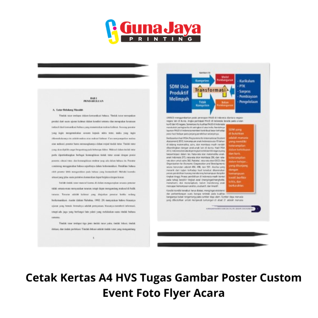 

Cetak Kertas A4 HVS Tugas Gambar Poster Custom Event Foto Flyer Acara