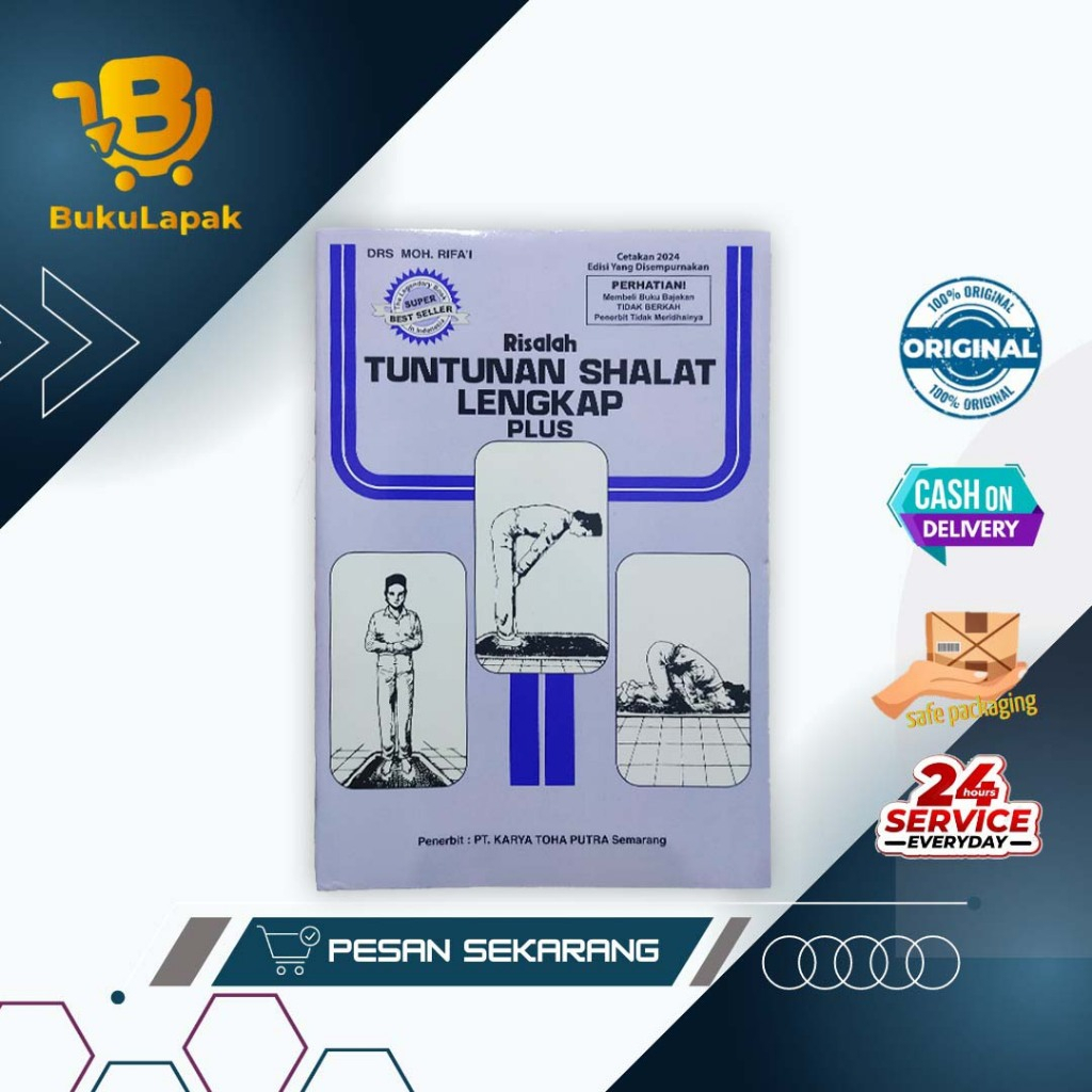 Buku Shalat Best Seller - Risalah Tuntunan Shalat Lengkap - Buku Tuntunan Sholat Dan Doa Lengkap - B