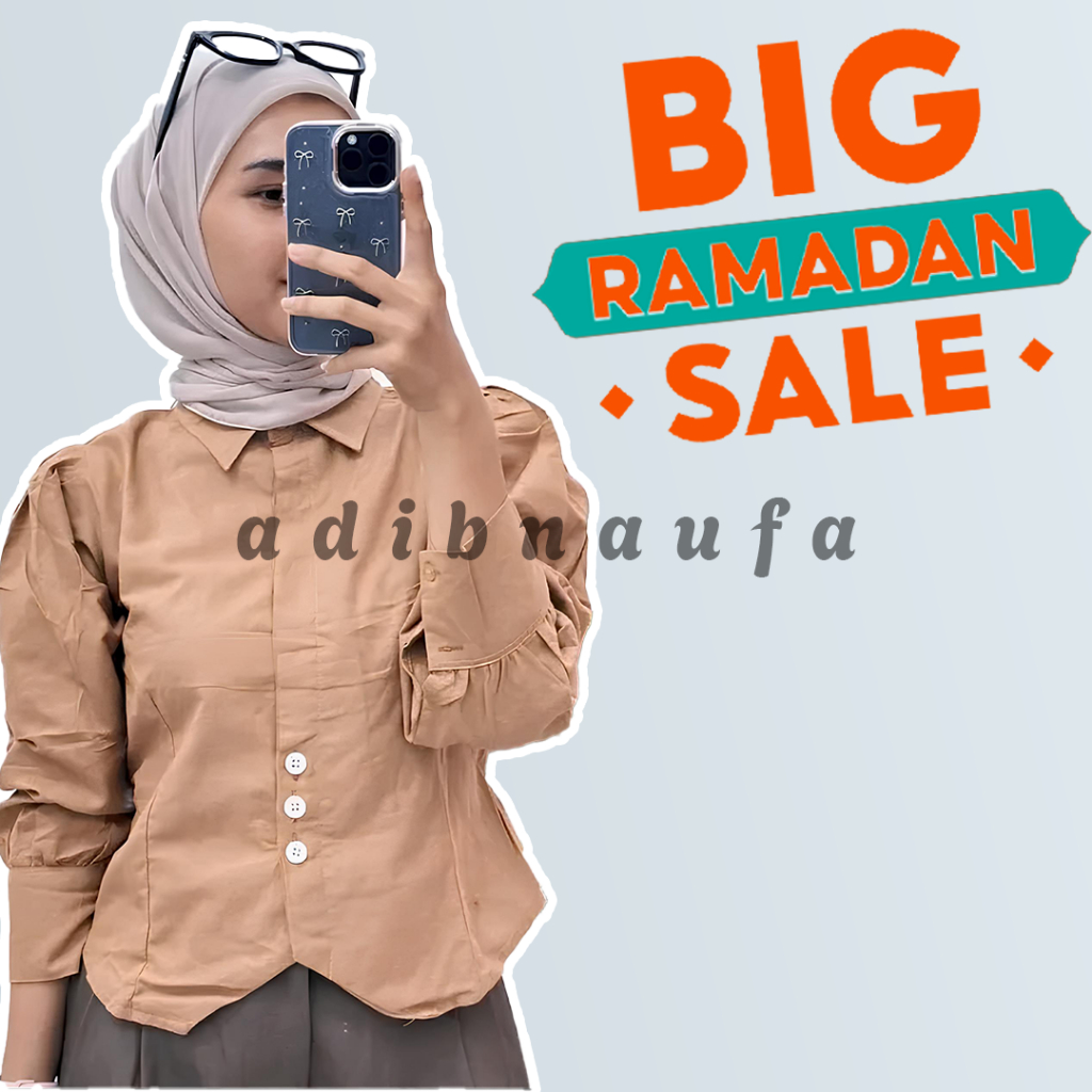 Sanju blouse Halinka shirt Korean blouse Atasan Wanita Kekinian Terbaru | Kemeja Wanita | Kemeja Kul