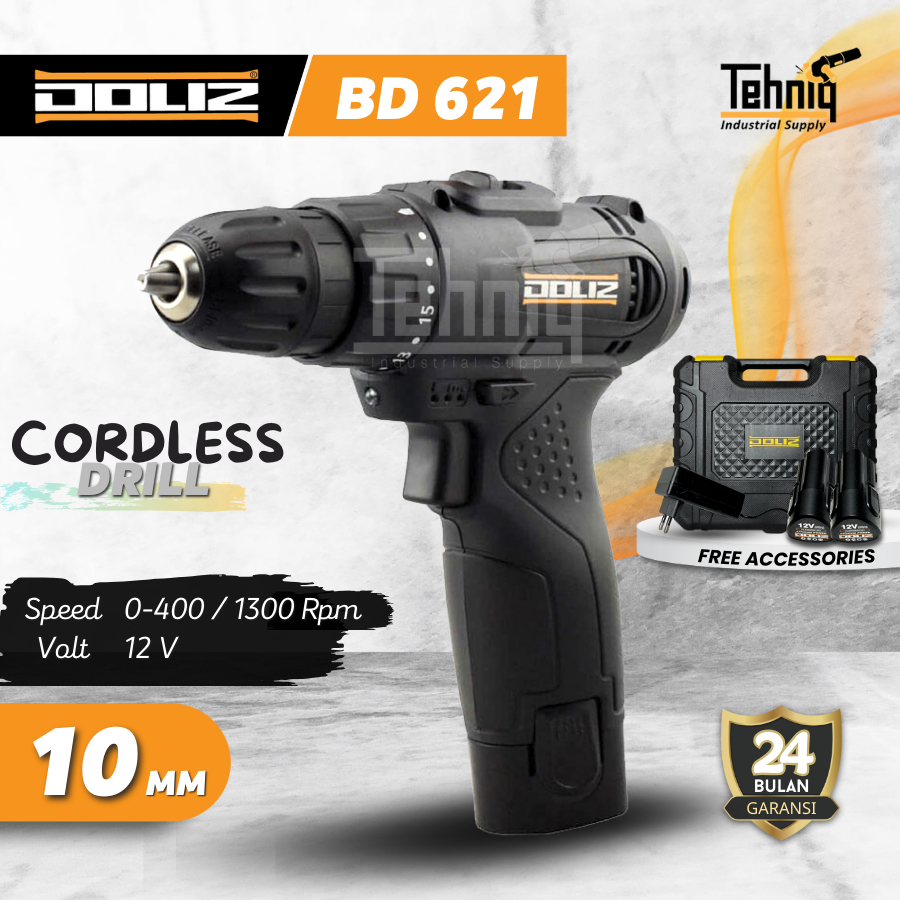 Doliz BD621 Mesin Bor Cordless Drill
