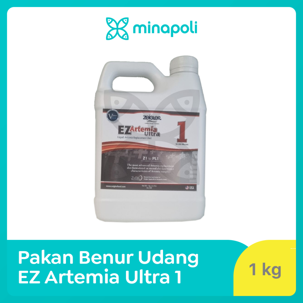 Pakan Benur Udang dan Ikan EZ Artemia Ultra 1 Kemasan 1 kg
