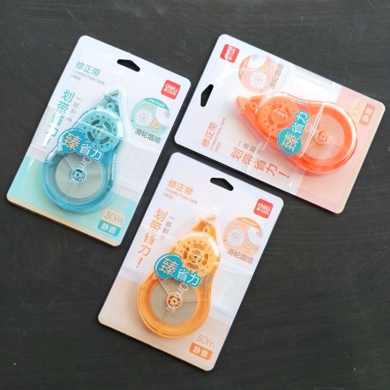 

TIPE-X Kertas Correction Tape Deli VR-30 30 Meter ( Pcs ) [ Original ]