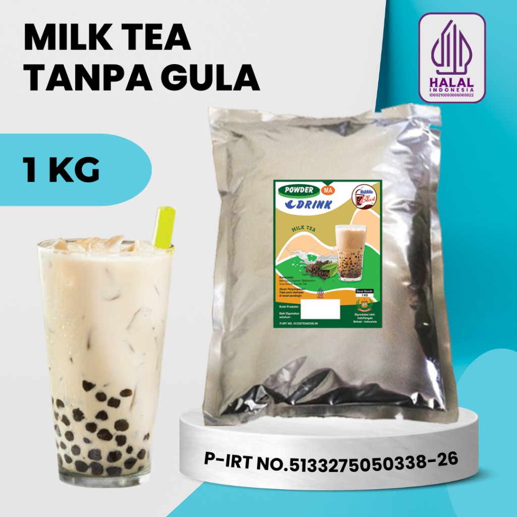 

Bubuk MILK TEA 1 KG - Bubuk Minuman Rasa Teh Susu / Powder Drink Rasa