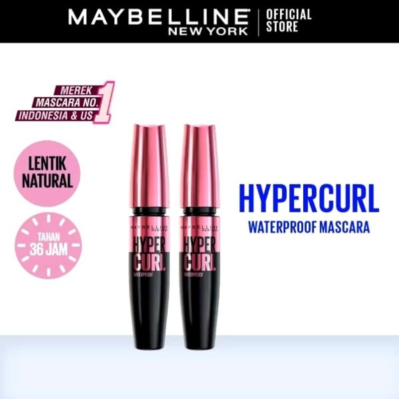 Maybelline Hypercurl waterproof mascara,mascara Maybelline