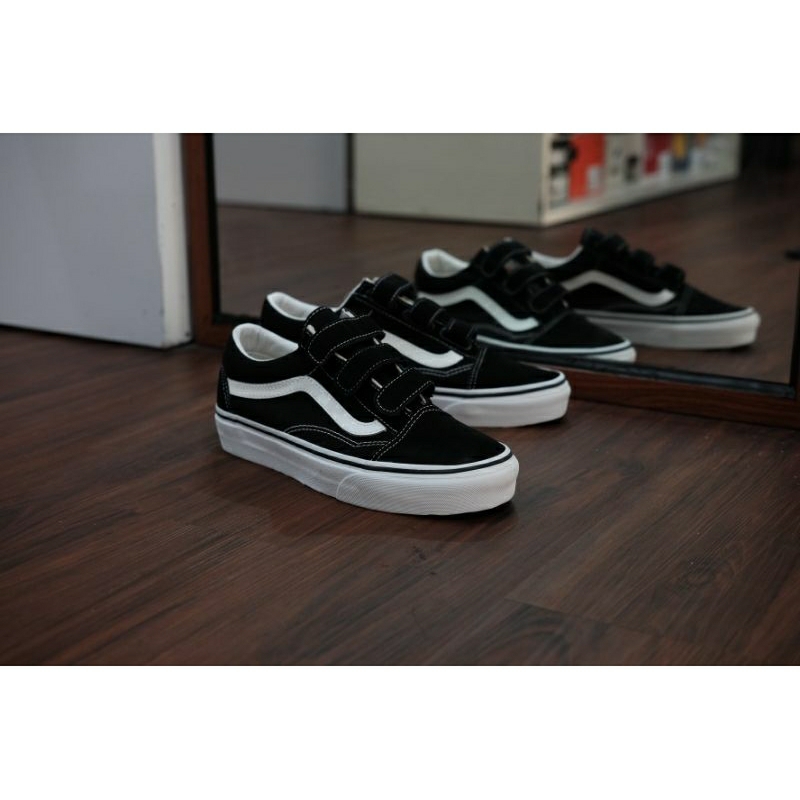 Vans Oldskool Velcro Black White