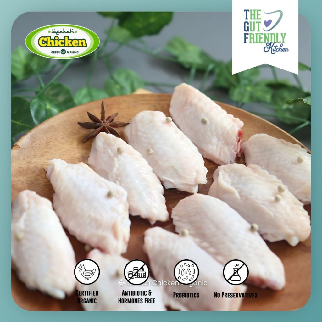 

Ayam Broiler Middle Wings Organik Berkah Chicken