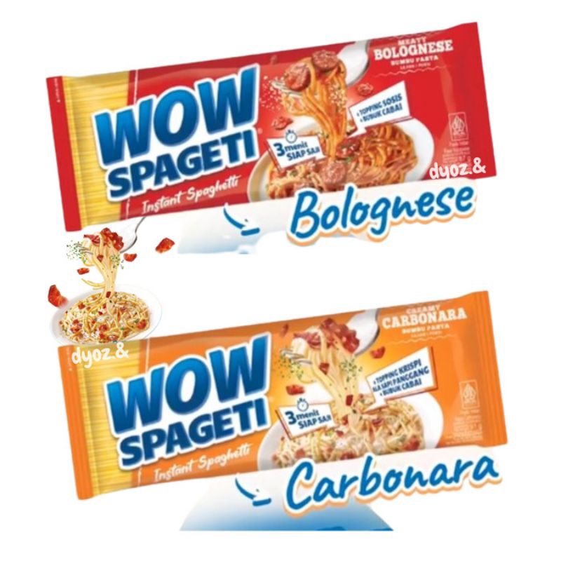 

Wow spageti carbonara dan bolognese 84 gr