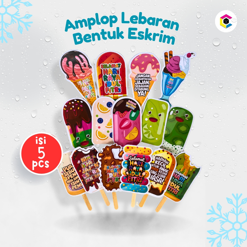 

Amplop Lebaran 3D Viral Bentuk Es Krim Viral Amplop THR Unik isi 5pcs - CALDERA DIGITAL PRINTING
