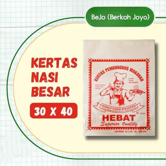 Kertas Nasi / Kertas Daun Hebat / Kertas Bungkus Nasi