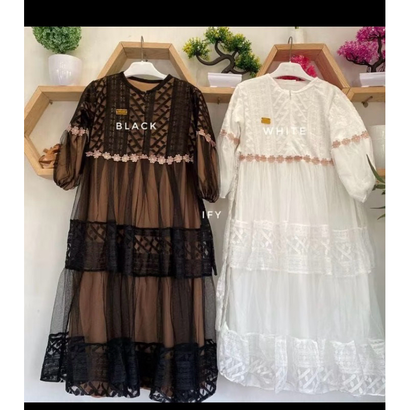 Gamis anak perempuan bahan Puring,Brukat,tille Brukat mewah ,Gamis mewah anak anak,Gamis couple Moms