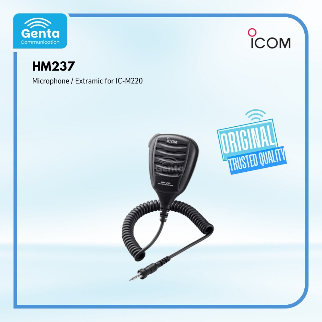 HM237 / HM237B / HM 237 HAND MICROPHONE ICOM IC-M220 GARANSI BARU ORIGINAL TERMURAH