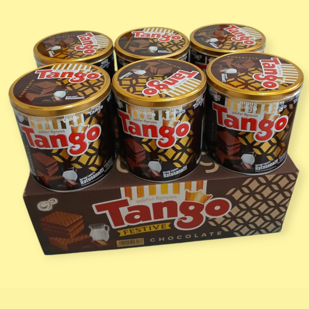 

Tango Wafer Coklat 1 Dus isi 6 Kaleng @240gr