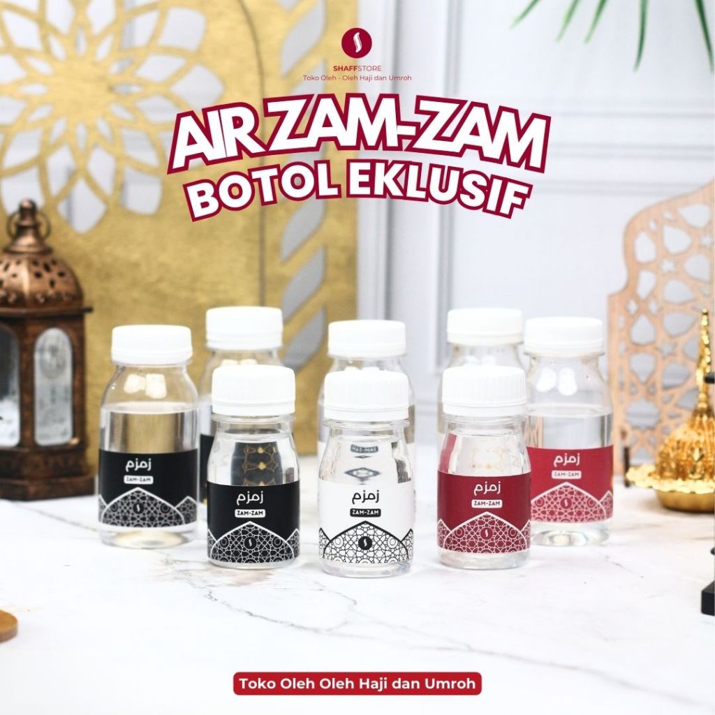 

Air Zamzam Mekah Asli Arab Saudi Ekslusif Botol Zam Zam