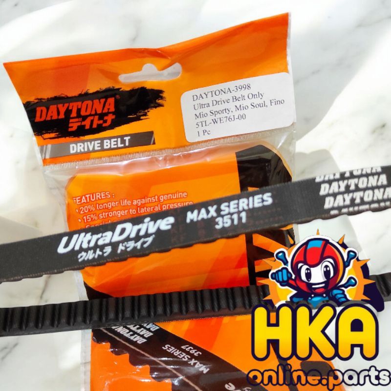 Daytona Vanbelt V-belt Mio Sporty Smile Mio Soul Fino Karbu Original