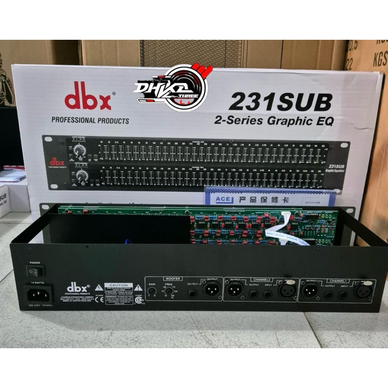 EQUALIZER DBX 231 SUB FULL MACRO ORIGINAL USA / EQUALIZER DBX 231 + SUB FULL MACRO ORIGINAL / EQ dbx