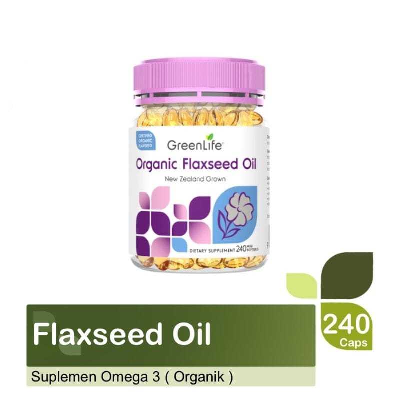 GreenLife Organic Flaxseed Oil Omega 3 Organik