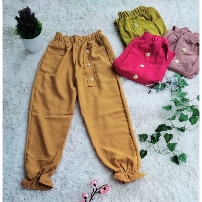 celana joger anak perempuan 4-10 tahun / celana anak perempuan / celana panjang anak perempuan