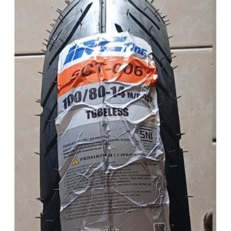 BAN DEPAN PCX 150 UKURAN 100/80-14 IRC TUBELESS