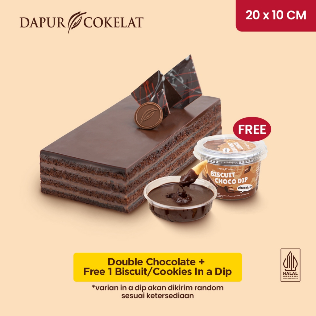 

DAPUR COKELAT - Double Chocolate 20x10 + Free Choco Dip Series