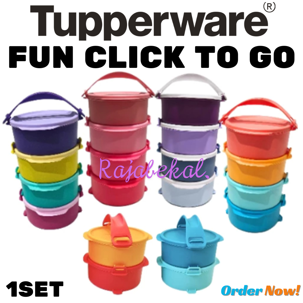 PROMO Tupperware Small Click To Go Fun Click To Go 4 susun
