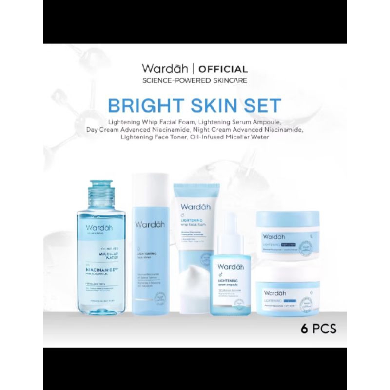 Wardah Lightening Skincare Set Skin BRIGHT