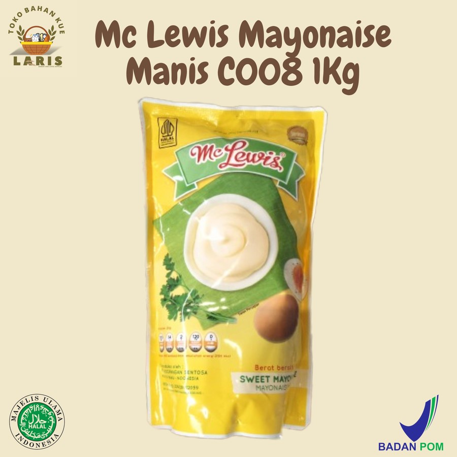 

MC LEWIS MAYONAISE MANIS KEMASAN 1 KG