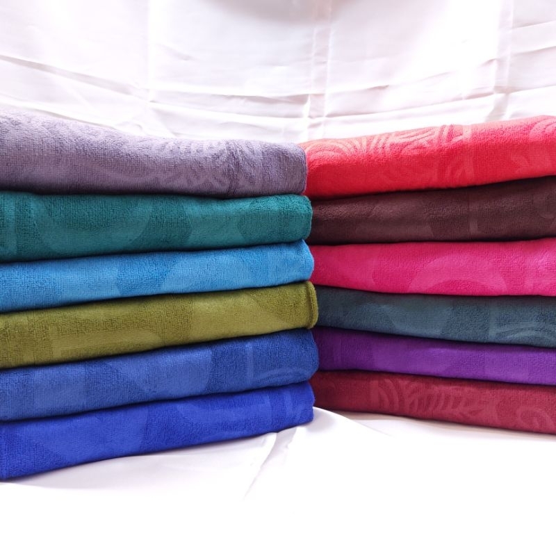 Piyugardening Handuk Mandi Jumbo Motif Guci Motif Microfiber 75150Cm Terlaris