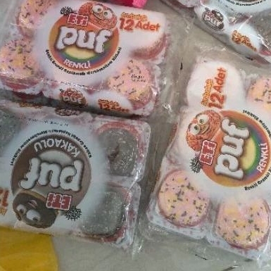 

marshmallow dengan isian selai coklat dan strawberry isi 12 asli dari Turki